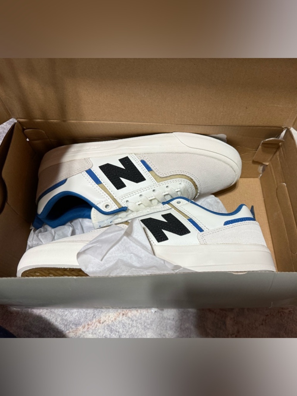 New Balance 306 Low Sneakers in Cream, Navy and Black Men’s size 5.5 - Picture 7 of 9